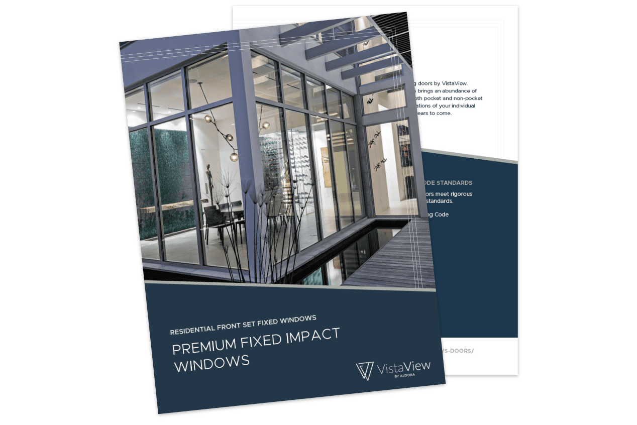 Front Set Fixed Windows
