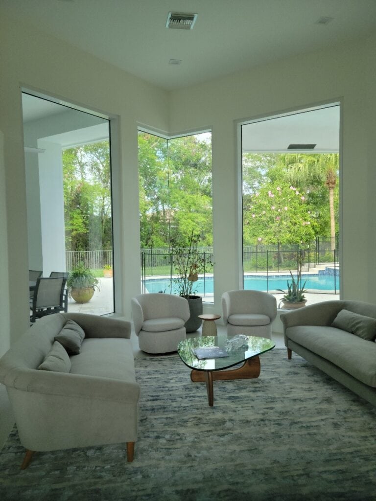 Extra Large Impact-Resistant Windows in Florida Home