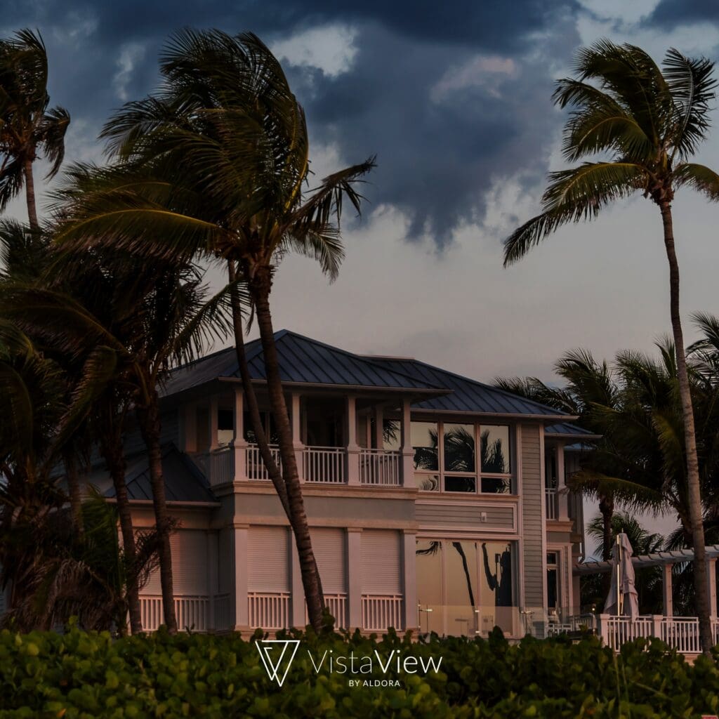 Hurricane resistant glass in luxury Florida home