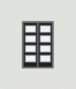 mockup of entrance doors
