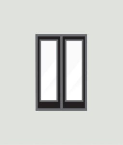 mockup of french door