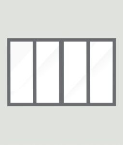 mockup of sliding door